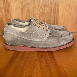 Mens 13 Ugg Faux Sherpa Loafers Brown SEF0058